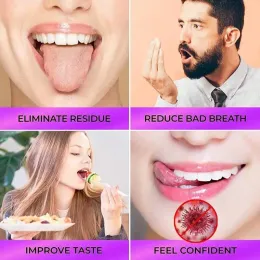 1PCs Steel Tongue Scraper Cleaner Tongue Brush Remove Tongue Coating Limpiador De Lengua Toothbrush Gratte Langue