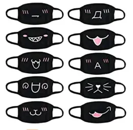 2020 Parti Anime Ayı Maskesi Yetişkin Çocuklar Fazlası Fantezi Elbise Yüz Ağız Mufle Maskesi Yeniden Kullanılabilir Toz Sıcak Rüzgar Pamuk Yüz Ağız Maskesi B1007634
