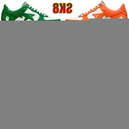 Modna najlepsza designerska swobodne buty sk8 sta mężczyźni kobiety czarny różowy zielony zielony ABC Orange M2 Camuflage Trainer Sports Platforma Rozmiar 45 MHJ