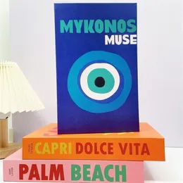 4pcsset libri decorativi per camere in stile vacanza decorazioni finte tavolino ornamenti casa decorazione aggiuntiva 220804314b