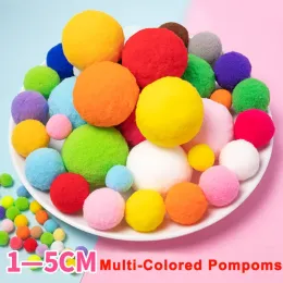 30-300pcs Çeşitli pompomlar mini kabarık yumuşak pom poms DIY el sanatları için kürk top pom pom top çocuk yaratıcı dekor 8/10/15/20/20/30mm