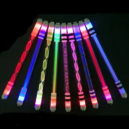 LED Rave Toy Glow Turn Stift Leuchte tragbare Beleuchtung rotierender Kugelschalterstifte Tasche Penlight Torch LED -Stick Blitz Pen Geschenkspielzeug 240410
