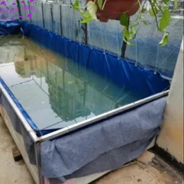 2x1x0.9m Aquaculture Pool PVC belagd dukbelagd banner tarpakulin växthus fiskdamm kräftor koi kultur barn vatten pool