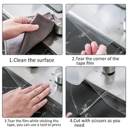 キッチンシンクの防水ステッカーバスルーム防水型型テープシンクバスタブシールテープ自己粘着式粘着性接着ナノ