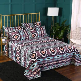 Bohemian 3D Comforter Set Set Size Size Davet Cover Cover Sheet Pillowcase Queen Bedspread Bed Bed