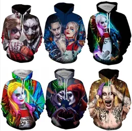 2018 neuer Anime Suicide Squad Joker Quinn Print 3D Hoodies Männer /Frauen Sweatshirt Hooden Pullover Hip Hop Tracksuits5699982