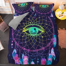 Психоделическая богемная постельное белье с мечтами на подлод