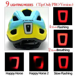 Cigna Full Face Helmet for Kids Löstagbar Chin TAILLight 2-10 år Child Ciclismo Bicycl Hjälm MTB Downhill Safety Equipment