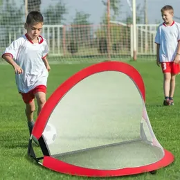 1PCSFootball goal Kid Potable Folding Goal Soccer Football Outdoor Training Net Interactive Toy Soccer Football Goal Net Folding 240403