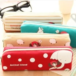 1 sztuk Lytwtw's Kawaii Girl Pen Pen Pencil Bag Canvas School Offfice Spiterery Makeup Torebka Organizator Organizator Cute Things Prezent