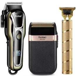 TRIMMERS KEMEI CAPPINA A PACCOLO SET TRIMMER ELETTER TRIMPER TRIMMER 0MM MEN CARBER CAPPELLA MACCHINA DI TACCOLA PER UOMINI