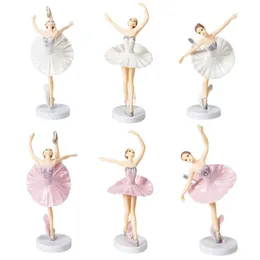 3pcs Babyparty Geburtstagsbedarf Party Backballett Mädchen Cupcake Topper Girl Puppenkuchen Topper