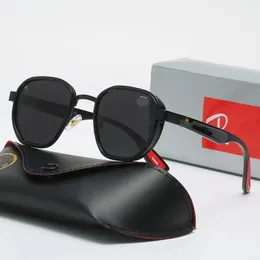 Men Rey Ban Brand Moda de Moda de Moda Retro Mulheres Óculos de Sun 2023 Designer Eyewear Ray Eyeglass Metal Frame Designers Sun Glasses com caixa