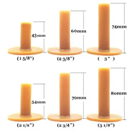 3pcs/pacco 60 mm/70 mm/80 mm durevole golf golf tee esercitarsi per golf golf pasta da golf allenatore per principianti praticare accessori per tee in gomma