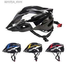 Capacetes de ciclismo Capacete de textura de fibra de carbono adulto MTB Mountain Bike Cycling Equipment Safety Bicyc Motorcyc Hat Caps Fa Ma Epss FOAM L48