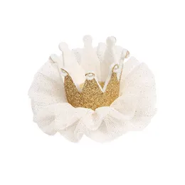 Schöne Haarzubehör Kinder Neugeborene Kinder Kopfbedeckung Baby Mädchen Blume Süße Geschenkfoto Requisiten Haarnadel Clip Crown Geburtstag Boknot