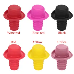 Silicone Small Hat Hat Bottle Bottle Stopper Wine Stopper Cork Bottle Botture Closure