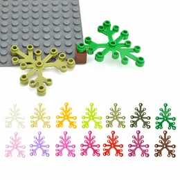 40st Moc Parts 2417 Plant Tree Leaves 6 x 5 Kompatibla tegelstenar DIY ASSMBLE GARDEN BYGGBLOCS Partikel Kid Puzzle Toys