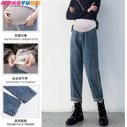Винтажные беременные брюки для беременных беременных беременность одежда Джинсовая джинсы громесс -женщины эмбаразада брюки.