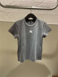 Aexand Wang Womens Tshirt varsity Mens Designer T Shirt for Men Terts Fashion with Letters Short Slev 5511ess
