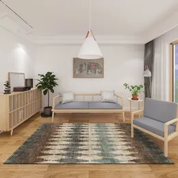 Retro amerikansk stil vardagsrum stora area matta sovrum dekor sängmattor soffa golvmatta kontor lounge matta icke-halkmattor