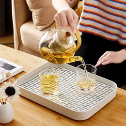 Чайные лотки прямоугольный планшетка дома кухня фруктовые десертные столы для ванной комнаты мыло кофейное держатель для столовых работ