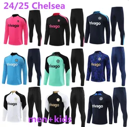 24 25 CFC Jersey Długie rękaw Kit Kit Tracksuit Pulisic 23/24/25 Mount Havertz Sterling Jorginho Training Shirt Koulibaly Kante Track