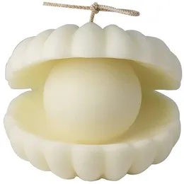 Pearl Shell Shaped Silicone Candle Mold 3D Aromaterapi Seashell Soap Cake Baking Handgjorda aromaterapi Sojan Vaxljusformar