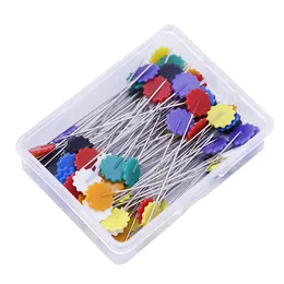 50/100PCS 52mm Patchwork Needle Craft Flower Head Pins Embroidery Pin for DIY Quilting Tool Sewing Accessories