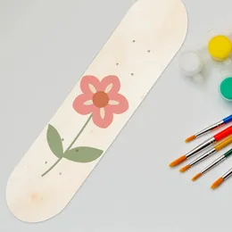 60 cm Skateboard Deck Maple Skate Board em branco Adultos crianças DIY DIY Pintado à mão Decorativa Double Rocker Art Pintura Presentes 240327