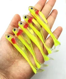 Três cores 8cm5g Lure Artifical Lure Soft Flutuating Lure 3D Eyes Sea Fishing Lure1535471