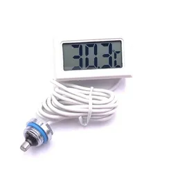 Computerwasserkühlungsthermometer elektronischer digitaler Temperaturmesser Wassertankmesser mit wasserdichtem Sondenplug für digitale Temperaturmesser