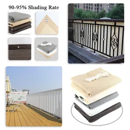 95% 음영 HDPE Shading Sunshade Net New 업그레이드 홈 발코니 안전 프라이버시 울타리 Nets Yard Sun Shelter Sails