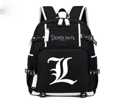 Nota di morte anime USB Backpack Borse Scuola BookBag Men Donne Donne Travel Laptop RucksAck Gift Kids Kidsack 2202107626126