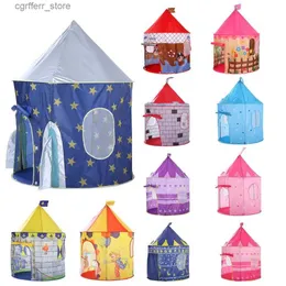 Tende giocattolo 135 cm Princess Castle Play Tent Ball Toys Tent Boys Boys Girls Portable interno esterno Baby Play Tents House Hut for Kids Toys L410