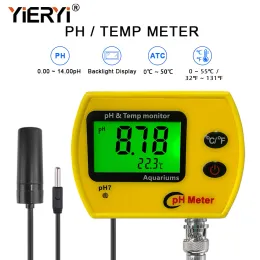 Yieryi-pH-Messgerät mit Hintergrundbeleuchtung Online PH-991 Aquarium pH Temperaturmonitor Langlebiges Acidimeter-Werkzeug für Tankschwimmbool