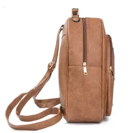 Reprcla vintage Mulheres grandes mochilas de alta qualidade bolsas escolares de couro pu de viagens mochilas mochilas mochilas mochila feminina