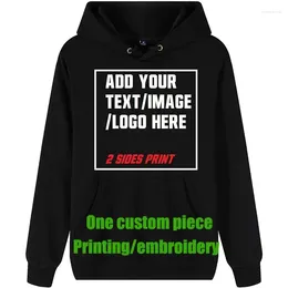 Men's Hoodies Custom Hoodie Design Your Own Personalized Hooded Pullover Sweatshirt With Text Image Two Sides Print Embroidery