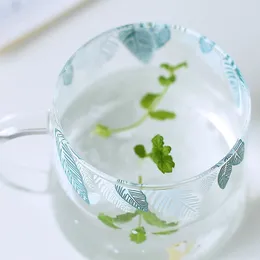 Tazza da caffè in vetro shiba inu creativo 320 ml di tazza da tè da tè da tè da tè da tè resistente a tazza di birra in vetro resistente alla tazza di caffè tazza di caffè dropship