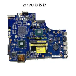 Moderkort för Dell Inspiron 17R 3721 5721 Laptop Motherboard VAW11 LA9102P 2117U I3 I5 I7 CPU 0N9G7X 0NJ7D4 06006J 03WVDR ARBETE GODT