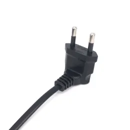 EU Korea 2 Prong 4,8 мм штифт с правым углом до IEC320 C7 Power Lead Cable для телевизора Samsung Philips Sony AC Firgure 8 адаптерный шнур