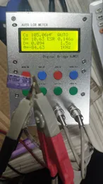 XJW01 LCR Digital Bridge Tester 0.3 Resistência ao testador de precisão, indutância, capacitância, medidor de ESR, estojo de metal acabado