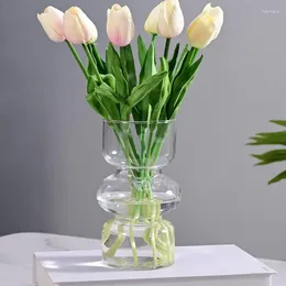 Вазы стеклянная цветочная ваза ретро -цветочные украшения террариум горшки для свадебного дома