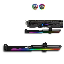 Kylande GPU -konsol grafikkortstödram RGB Lysande föroreningslampdekor Companion Companion 12V RGB/ 5V Argb Aura Sync