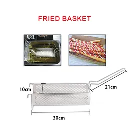 Manuell lång pommes fritesstillverkare 20-30 cm degchips Squeezer aluminiumlegeringsmaskin för majspotatisdeg extruder köksverktyg