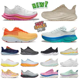 Hokah Clifton 9 8 One One Bondi 8 Running Shoes Hok Women Men Black Copper Cliftons 8 Eggnog Hokka Bondi 8 Cyklamen Chalk Violet Sneaker Sport Womens Mens Trainers