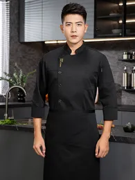 Restaurang Chef Clothes Hotel Kitchen Jacket Män kvinnor Professional Cook Uniform Waiter Work Clothes Catering Workwear