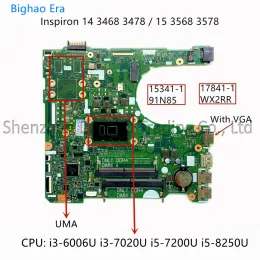 Moderkort för Dell Vostro 14 3468 3478 15 3568 3578 Laptop Motherboard With Intel i3 i5 i7 CPU 153411 178411 CN01CM9N 0FXM81 0CWVV3