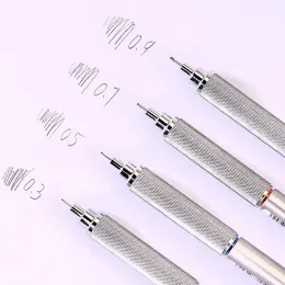 Japan Uni Shift Mechanical Pencil M5-1010 Metal Rod Low Center of Gravity 0.3/0,5/0,7/0,9 mm Professional Drawing Art Stationery