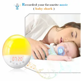 Loonas Smart Wi -Fi Wake Up Light 7 Colours Sunrise Alarm Cock FM Radio Light Alarm